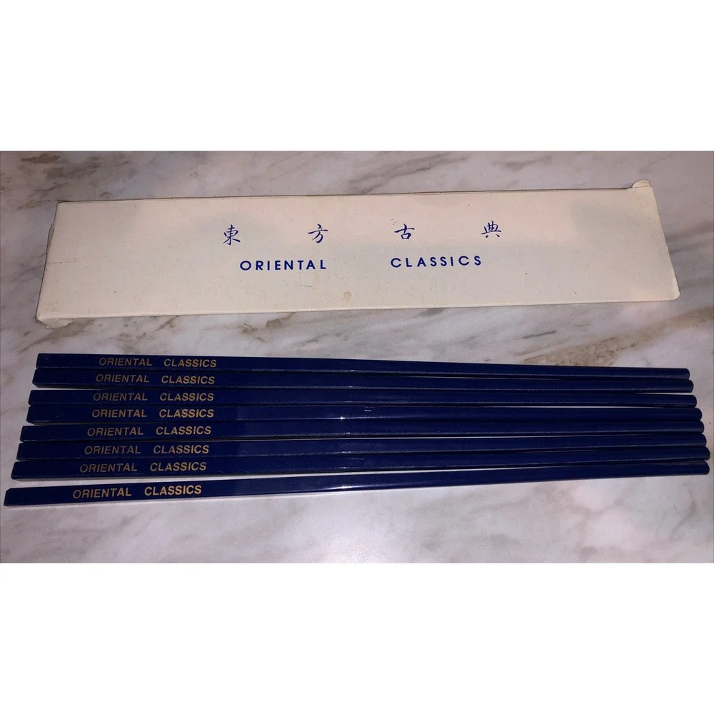 Vintage Oriental Classics ChopSticks‎ 4 Pair Royal Blue